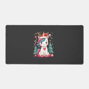 Joli T-Shirt de Noël Filles Femmes Xmas Licorne Ce