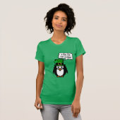 Joli t-shirt de pingouin pour la Saint-Patrick | E (Devant entier)