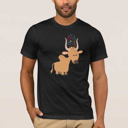Joli T-shirt de vache Brahman (Devant)