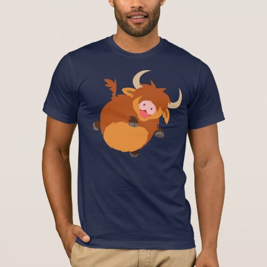 Joli T-shirt de vache Highland (Devant)