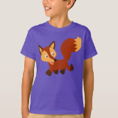 Joli T-shirt enfant Fox Cartoon (Devant)