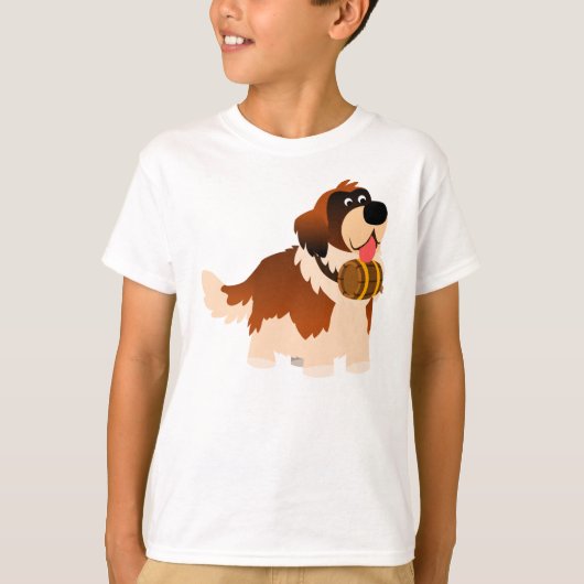 Joli T-shirt enfant St Bernard Cartoon (Devant)