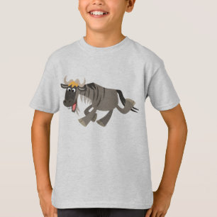 Joli T-shirt enfant Wildebeest Cartoon