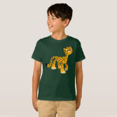 Joli T-shirt Enfants Cheetah en flânerie (Devant entier)