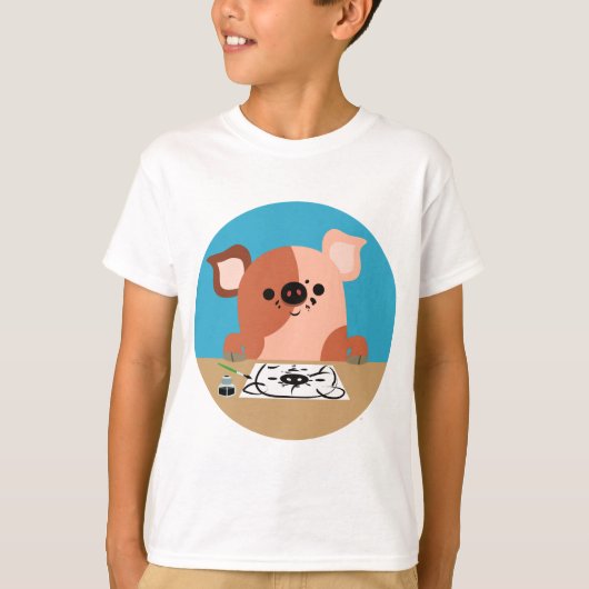 Joli T-shirt Enfants en Piglet Dessin De Dessin De (Devant)