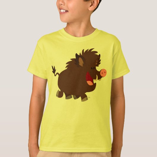 Joli T-shirt Enfants en sanglier (Devant)