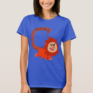 Joli T-shirt Femme Manticore Caricature souriante