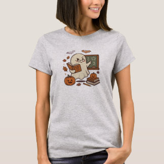 Joli T-Shirt Halloween Prof Fantôme Effrayant 