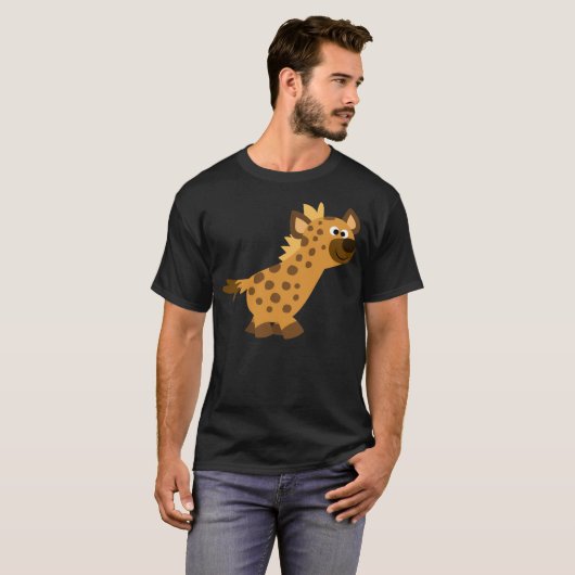 Joli T-Shirt Hyena Cartoon Walking (Devant entier)