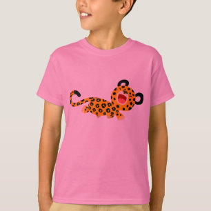 Joli T-shirt léopard Facétieux caricature pour enf