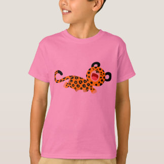 Joli T-shirt léopard Facétieux caricature pour enf