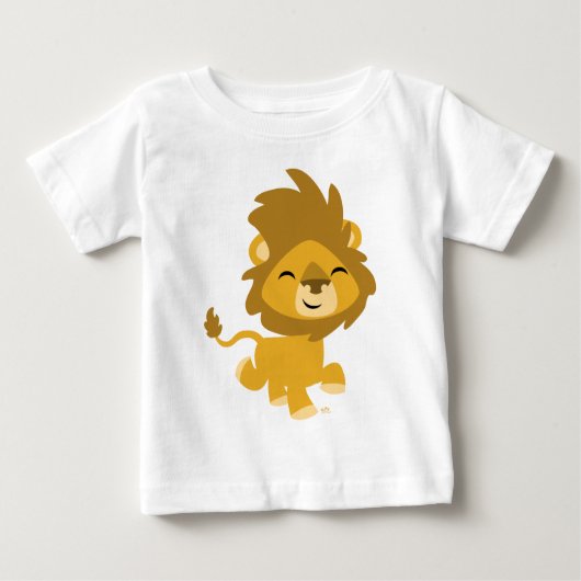 Joli T-shirt Lion Bébé Cartoon (Devant)
