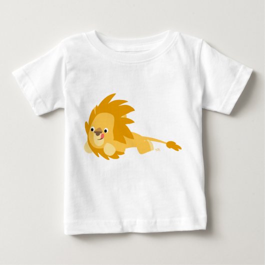 Joli T-shirt Lion Bouncy Cartoon (Devant)