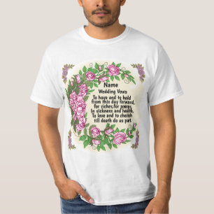 Joli t-shirt Mariage Rose Vows