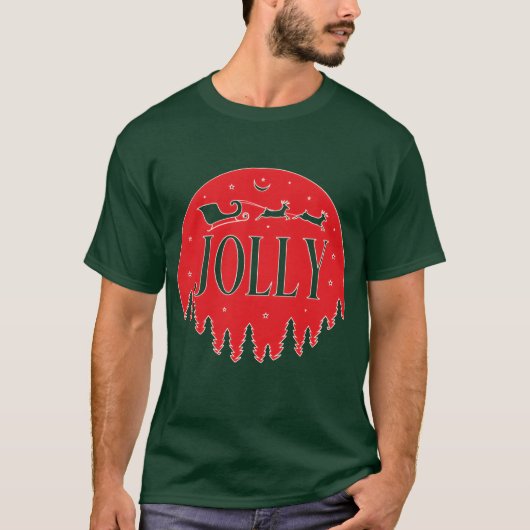 Joli t-shirt Noël Jolly chemises de noël frites (Devant)