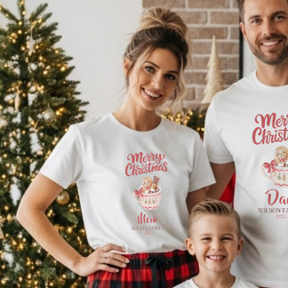 Joli T-Shirt Personnalisé “Joyeux Noël” pour la Fa