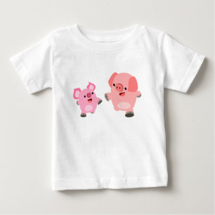 Joli T-Shirt pour bébé cochons de dessin animé