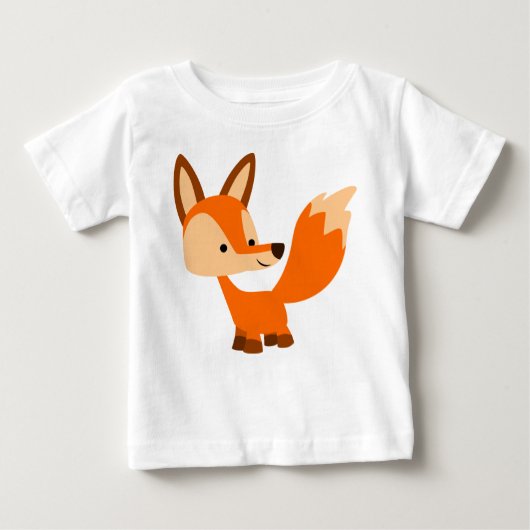 Joli T-Shirt pour bébé Fox Cartoon (Devant)