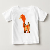 Joli T-Shirt pour bébé Fox de dessin curieux (Devant)