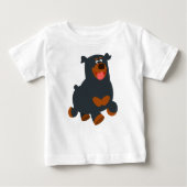 Joli T-Shirt pour bébé Rottweiler (Devant)