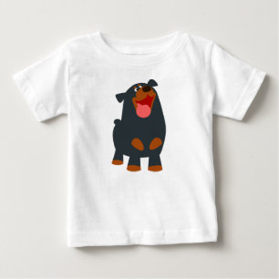 Joli T-Shirt pour bébé Rottweiler de Cartoon