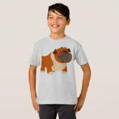 Joli T-Shirt pour enfants Bulldog anglais (Devant entier)