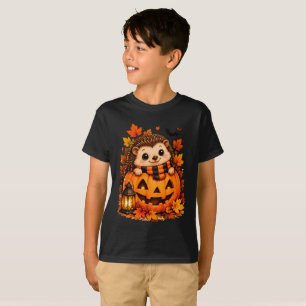 Joli T-Shirt pour enfants Citrouille Hérisson Hall