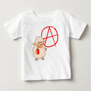 Joli T-shirt Rebellious Dessin Mouton Bébé