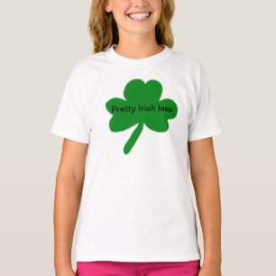 Joli T-shirt Shamrock de basse irlandaise