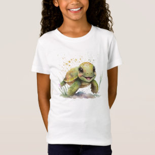 Joli T-shirt Tortoise joyeux jersey fin