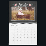 Joli tableau de bord Calendrier photo personnalisé<br><div class="desc">Personnalisez chaque page avec vos photos et créez un calendrier unique comme cadeau pour vous-même ou pour quelqu'un d'autre ! D'autres modèles sont disponibles dans notre boutique : www.berryberrysweet.com</div>