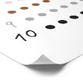 Joli tableau éducatif moderne pour compter jusqu'à (Coin)