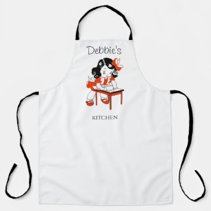 Joli tablier de cuisine rétro vintage pour fille d