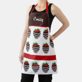 Joli tablier de fraise couvert de chocolat (Insitu)