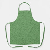 Joli tablier d'impression vert floral (Recto)