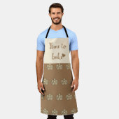 Joli tablier motif moderne et élégant (Porté)