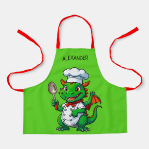 Joli tablier personnalisé pour enfants Chef Dragon