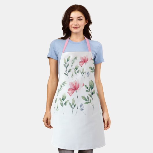 Joli tablier rose (Porté)