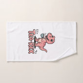 Joli Tea-Rex Dinosaure Rose – Ça arrive de boire ! (Serviette à main)
