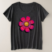 Joli Tee de Fleur Rose (Design devant)