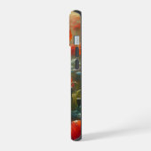 Joli terrain de pavot rouge le jour d'été (Côté gauche)