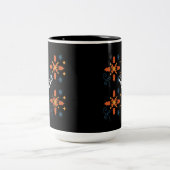 Joli texte avec mug tasse deux tons de style de co (Centre)