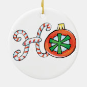 Joli texte de Noël, Ho dans les décorations de can (Dos)