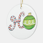 Joli texte de Noël, Ho dans les décorations de can (Gauche)