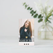 joli texte moderne carte d'insertion de graduation (Debout devant)