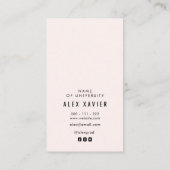 joli texte moderne carte d'insertion de graduation (Dos)