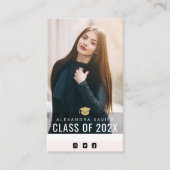 joli texte moderne carte d'insertion de graduation (Devant)