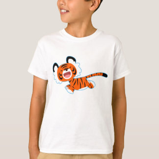 Joli Tigre De Dessin Sur Le T-shirt Femme Run