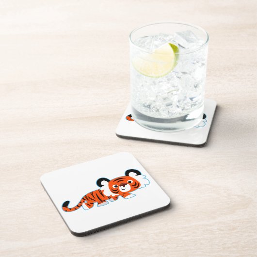 Joli tigre de dessin sur les Dessous de verre de l (Côté Droit)