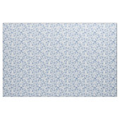 Joli tissu ethnique d'impression florale de bleu (Fat Quarter)